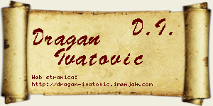 Dragan Ivatović vizit kartica